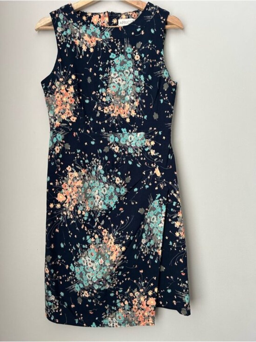 Apricot Floral Bouquet Day Dress